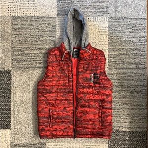 Mens Ecko Unltd Vest with hood. Large